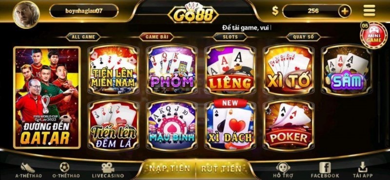 Những trò chơi có tại Go88 bao gồm rất nhiều trò chơi đa dạng và phong phú như baccarat, blackjack, poker, roulette và còn nhiều trò chơi khác nữa. Đây là một nền tảng giải trí trực tuyến nổi tiếng và được người chơi tin tưởng, với giao diện đẹp mắt và trải nghiệm chơi game tuyệt vời.